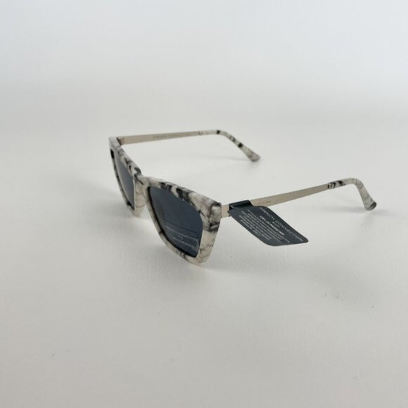 French Connection Sunglasses Black White Marbled main image 4